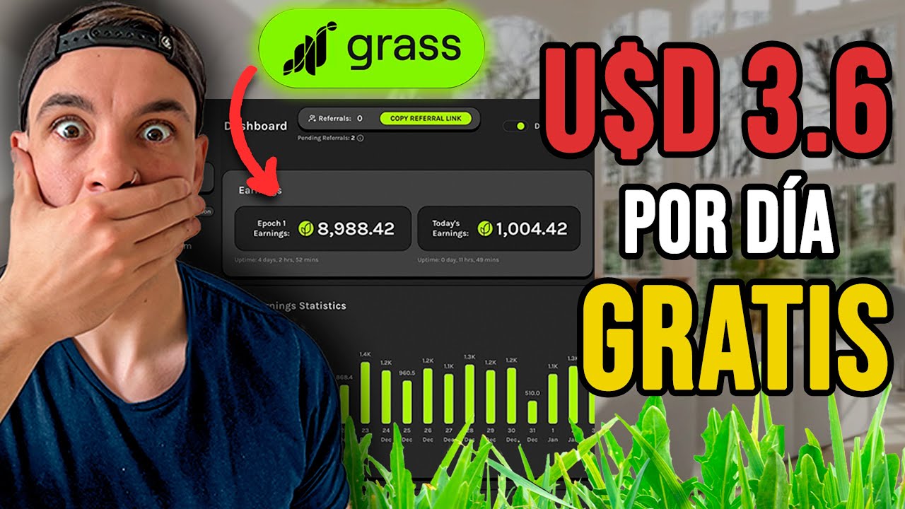 108 U$D por mes SIN INVERSION con el NODO de Grass 💵 - YouTube