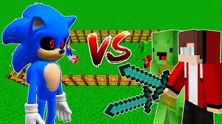 REAL EVIL SONIC VS MIKEY & JJ! - MINECRAFT MONSTER MOB BATTLE! COMPILATION VIDEO - ANIMATION - LIVE