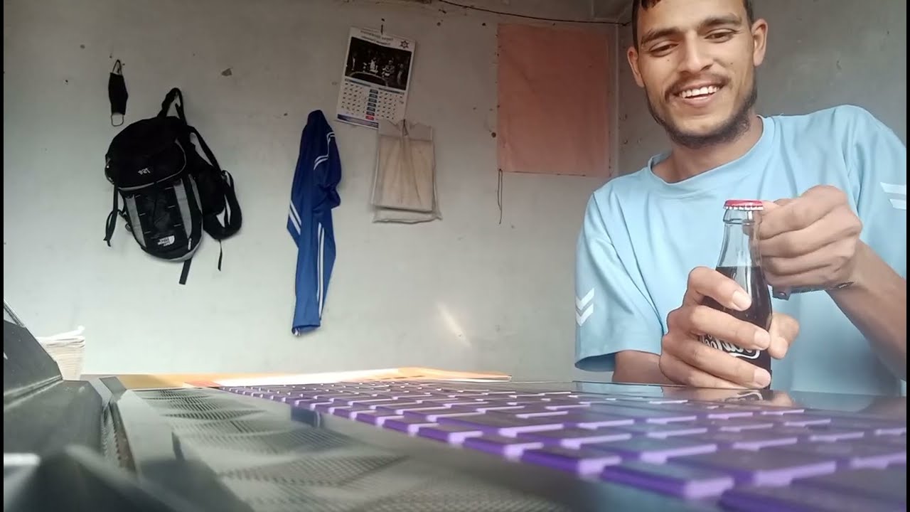 A close bottle of coca cola 