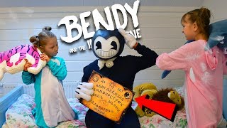 Bendy spoiled the pajama party! Dad has become like Bendy?! Bendy and the Ink Machine funny video