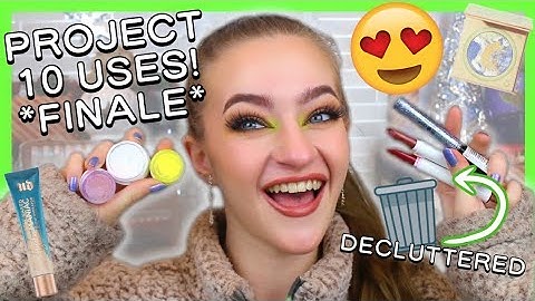 PROJECT 10 USES PROJECT PAN *FINALE* (ending with a BANG!) #projectpan #makeup #eyeshadow #mua