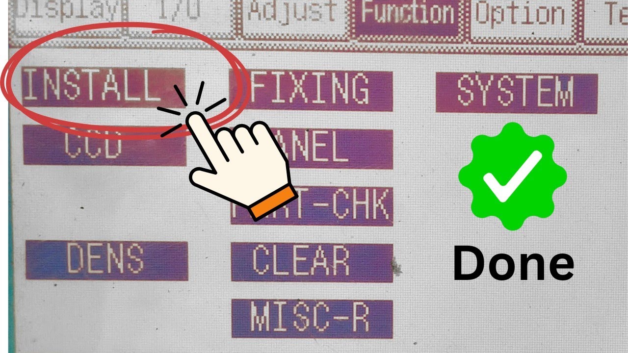 Инициализация установки тонера и очистка ролика переноса в сервисном режиме Canon 3300