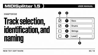 Information Chapter 2 — Track Selection and Names Guide