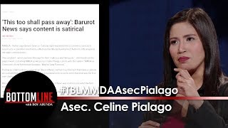Asec. Celine Pialago talks about her Facebook post | The Bottomline Content