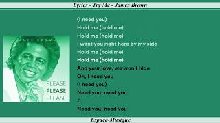 Lyrics   Try Me   James Brown
