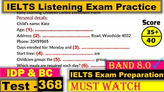 IELTS Listening Practice Test 2023 with Answers [Real Exam - 368 ]