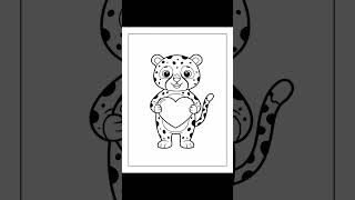 Cheetah Coloring Pages for Kids – Fun Animal Art Activity