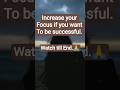 How to increase your focus. Let’s stop chasing everything and protect our peace.#motivation #osho