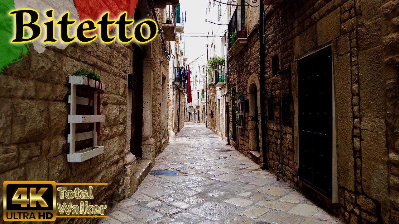 Bitetto, Italy: No Tourists | Ancient Empty Streets & Labyrinths | 4K Magic Experience Tour
