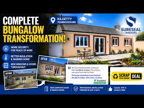 Beautiful Cottage Transformation in Kilgetty Pembrokeshire | New UPVC Windows & French Doors