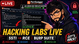 Live Hacking: I Break Burp Suite Labs in Real Time (SSTI → RCE)