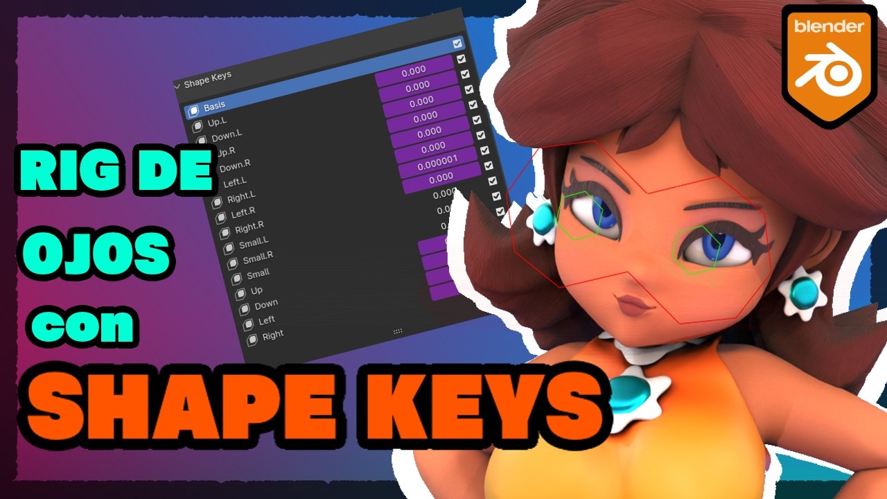 RIG de OJOS utilizando SHAPE KEYS en BLENDER