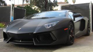 Matte Black Lamborghini Aventador Lp700-4