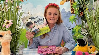 Sarah Ferguson reading Bax and his Bubbles by Sonia Amin
