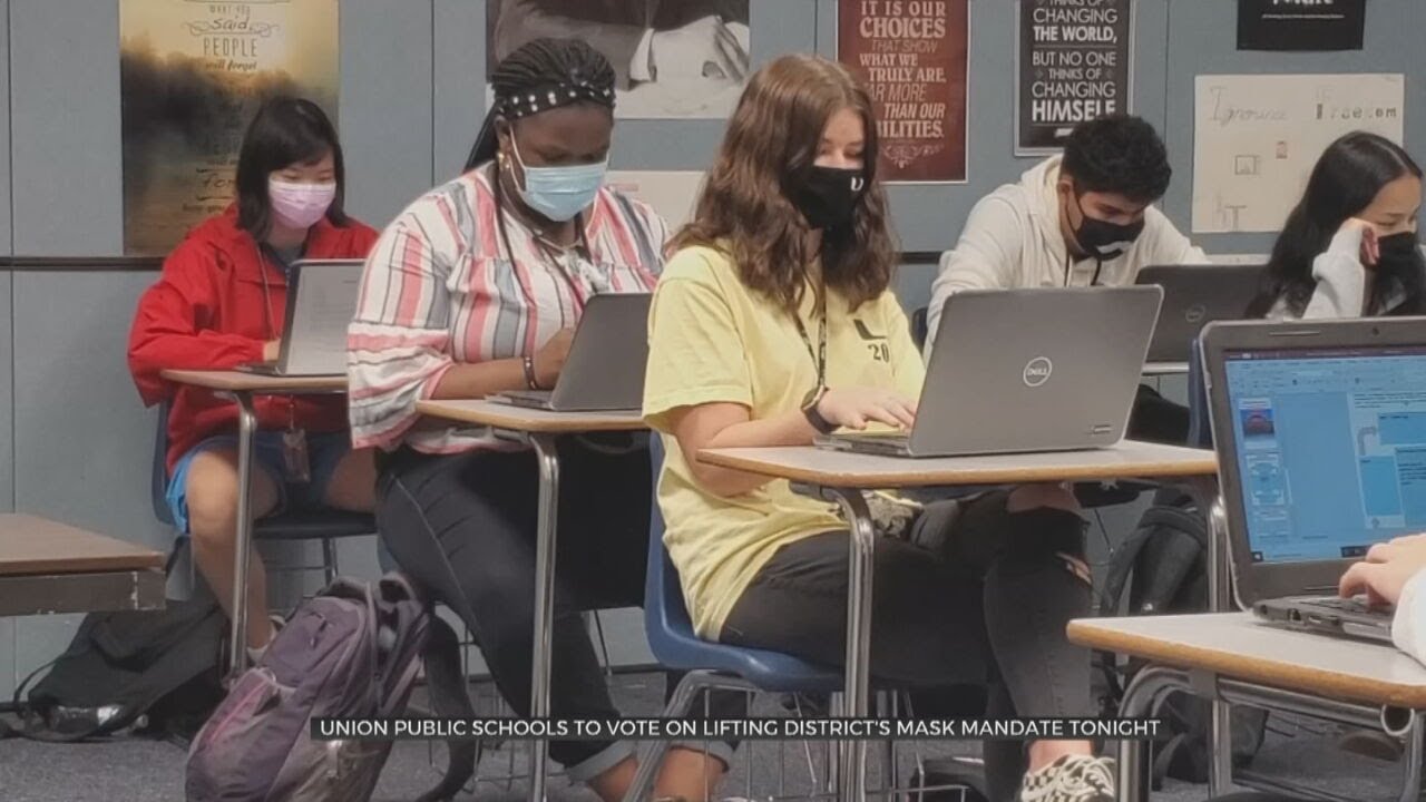 Union Public Schools To Vote On Lifting District's Mask Mandate - YouTube