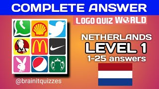 Logo Quiz World, Netherlands level 1 answers #logoquiz @brainitquiz screenshot 3