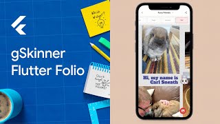 gSkinner Flutter Folio Multiplatform demo screenshot 1