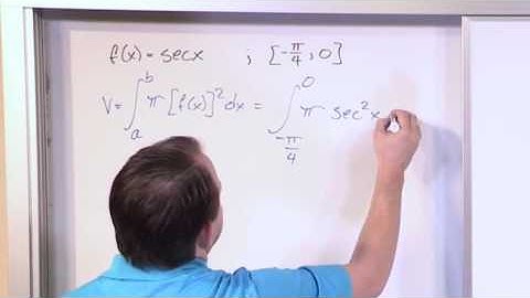Lesson 5 - Calculating Volume With The Disk Method, Part 2