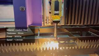 Acctek new product of 30 kw Fiber laser cutting machine for carbon steel