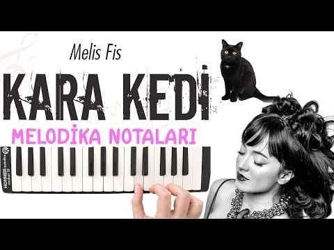 KARA KEDİ Melodika Notaları - Melis Fis / Serdar Ortaç