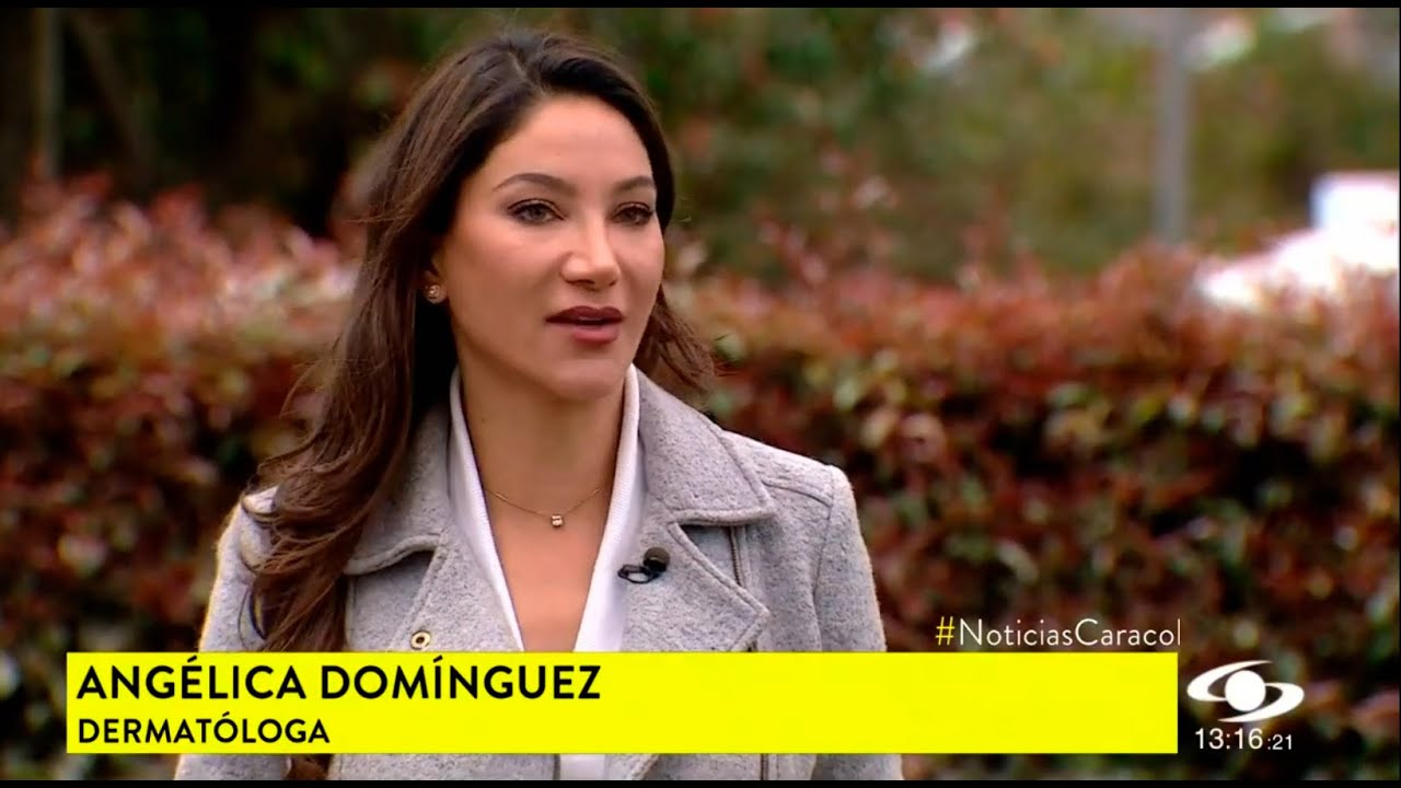 Entrevista en Canal Caracol  - Dr. Angélica Domínguez Dermatóloga en bogotá
