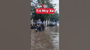 Đi chợ Bình Thủy Cần Thơ ngập sâu bị tắt máy xe thương quá #chợbìnhthủy