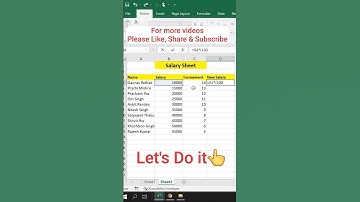 How to create salary sheet #excel #exceltutorial #shorts #youtubeshorts #exceltips #exceltricks #ssc