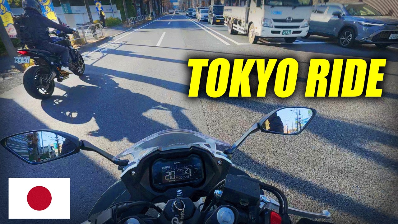 [ASMR] Suzuki GSX250R: Relaxing Daytime Ride in Tokyo JAPAN- POV Pure Engine Sound (No Talking)＃2