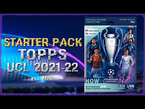 Видео: TOPPS UCL 2021-2022 / Стартовый набор наклеек