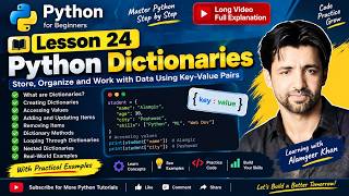 Lesson 24  Python Dictionaries