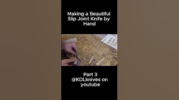 Part 3- Making a Beautiful Slip Joint Knife by Hand  #youtubeshorts #edc  #knifecommunity