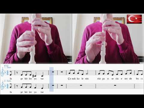 Çanakkale Destanı (Les Choristes) - Blok Flüt Notaları 🎶