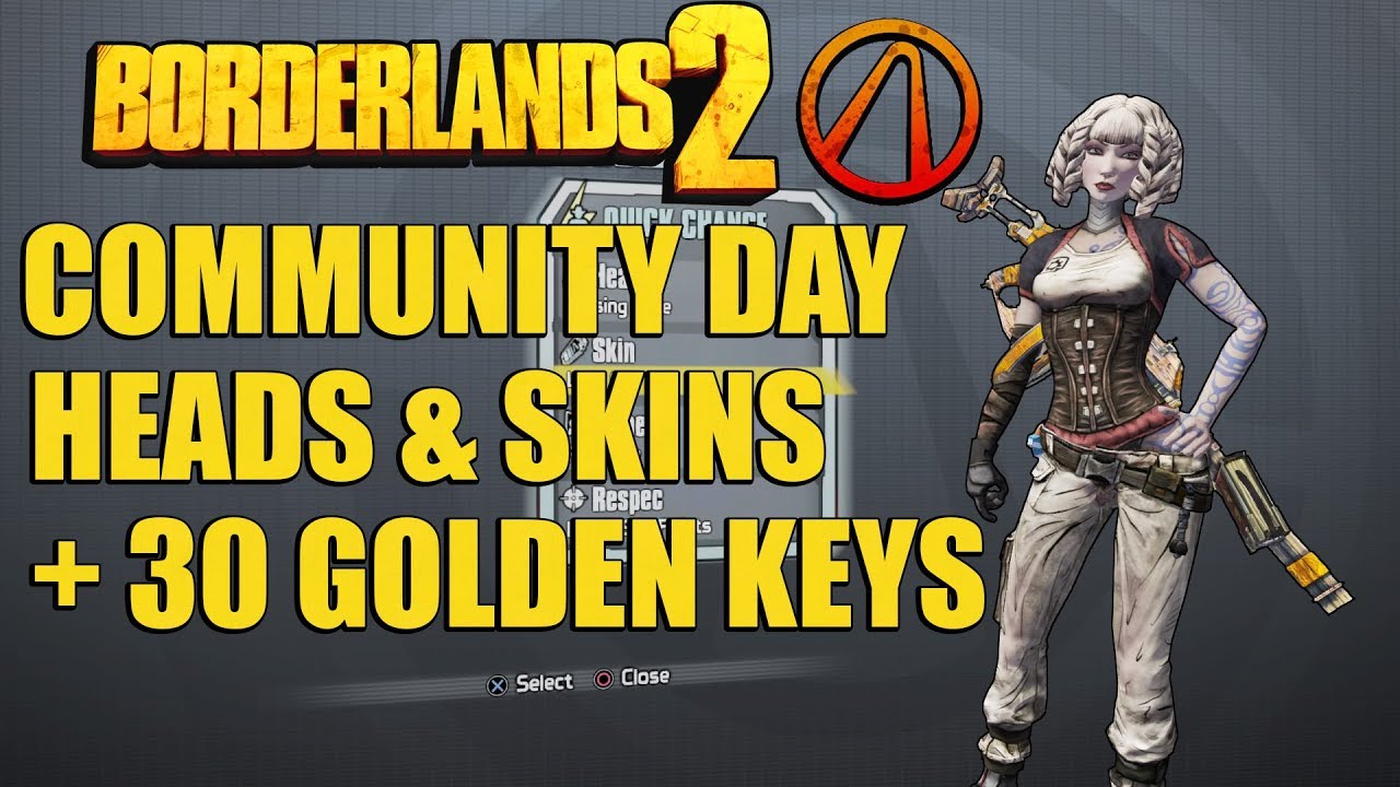 koste tyv Glatte Borderlands 2 Shift Codes | Community Day Heads & Skins + 30 Golden Keys -  YouTube