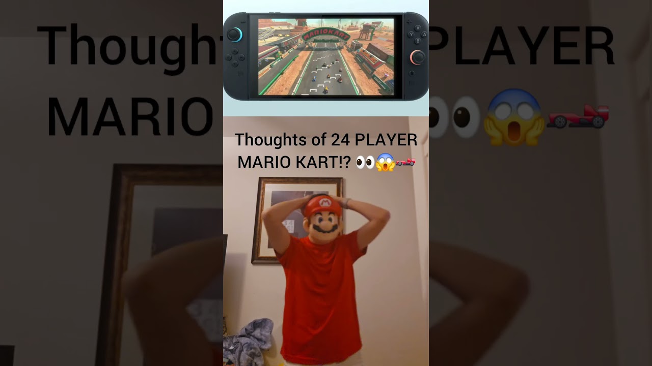 24 PLAYER MARIO KART!? 👀😱🏎 