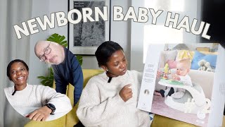 NEWBORN MUST HAVES BABY HAUL | UNBOXING WHAT WE GOT FOR BABY | BWWM interracial couple