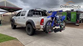 Motorcycle Motorbike DirtBike Hitch Rack Tow Bar How to Installation Demonstration