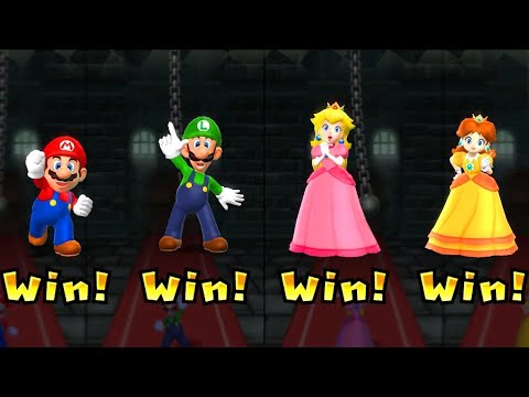 Mario Party 9 Minigames - Mario Vs Peach Vs Daisy Vs Luigi (Master CPU)