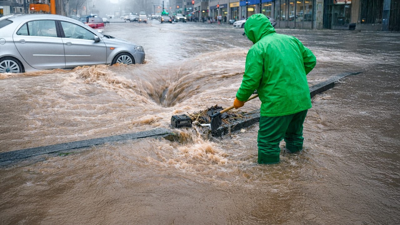 Abandoned Drain Cleared – Street Saved
