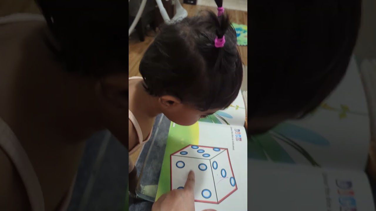 Naming shapes and colors while drawing builds early thinking&language skills.