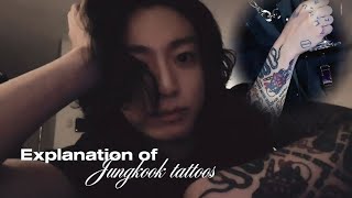 (Eng sub) Jungkook explaining the meaning behind his tattoos • Explanation of tattoos