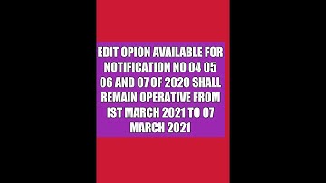 JKSSB EDIT OPTION A AVAILABLE ||FOR NOTIFICATION NO 04 05 06 AND 07 OF 2020
