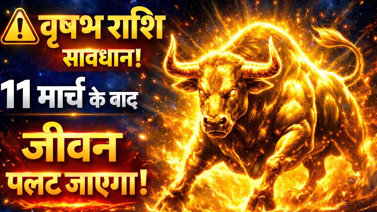 वृषभ राशि खुशखबरी! 11 मार्च के बाद 3 बड़े बदलाव (पैसा, करियर, भाग्य)