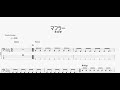 マフラー 【羊文学】 ベースtab譜