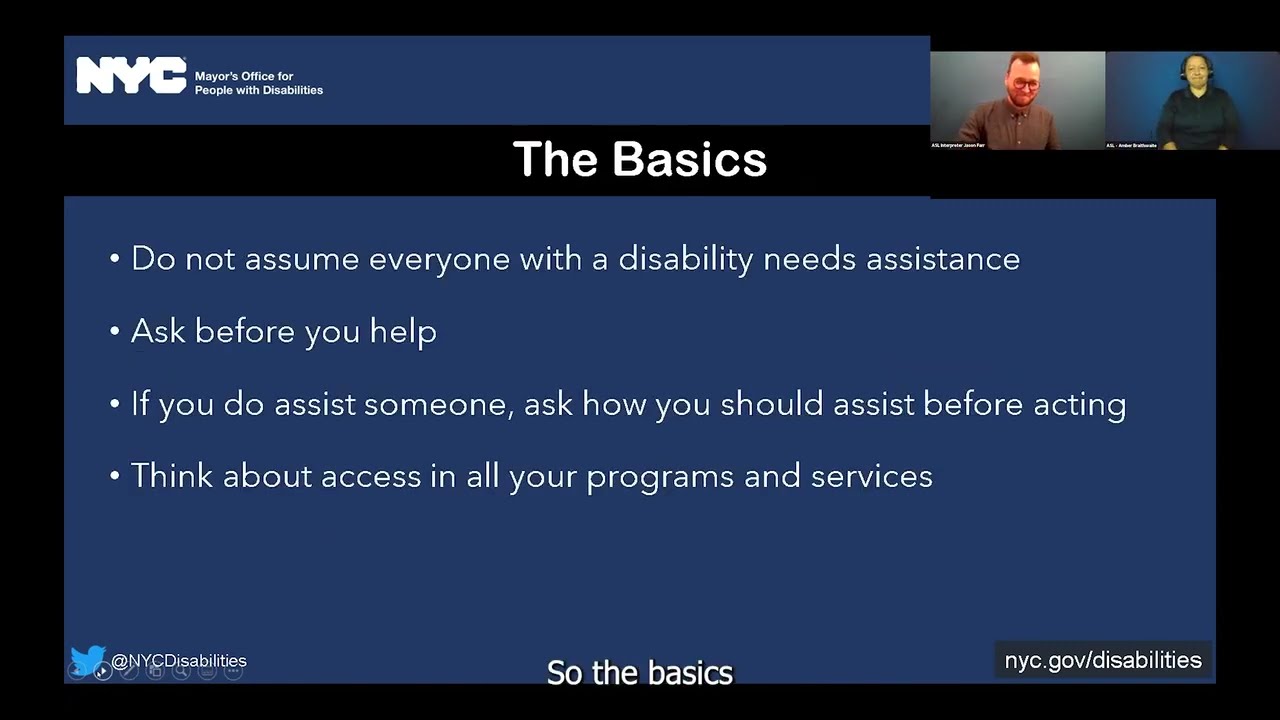 Disability Etiquette & Awareness - 07.19.22