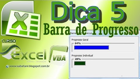 Excel VBA Avançado - Barra de Progresso - Dica 5