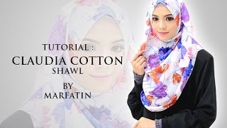 Tutorial Claudia Cotton Shawl - 2 styles by MuslimahClothing.com screenshot 1