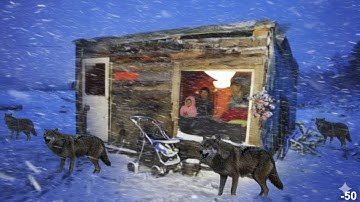 Surviving a Deadly Blizzard | -41°C Snowstorm and wolves, I