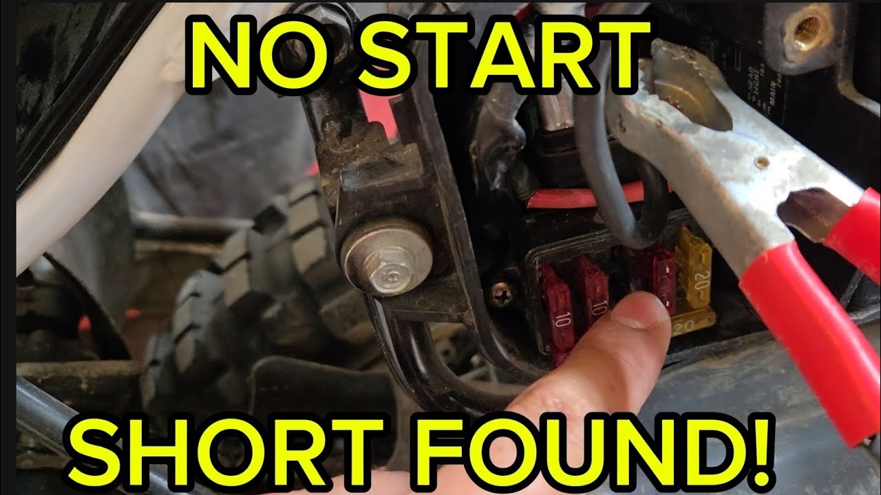 XR650L Blowing Fuse No start Found Short