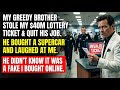 Brother Stole My $40M Ticket &amp; Bought A Supercar. He Didn't Know It Was A $5 Prank From Amazon.