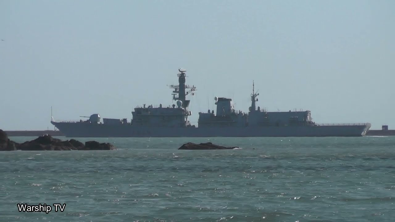 HMS LANCASTER F229 IN PLYMOUTH SOUND - 18th March 2022